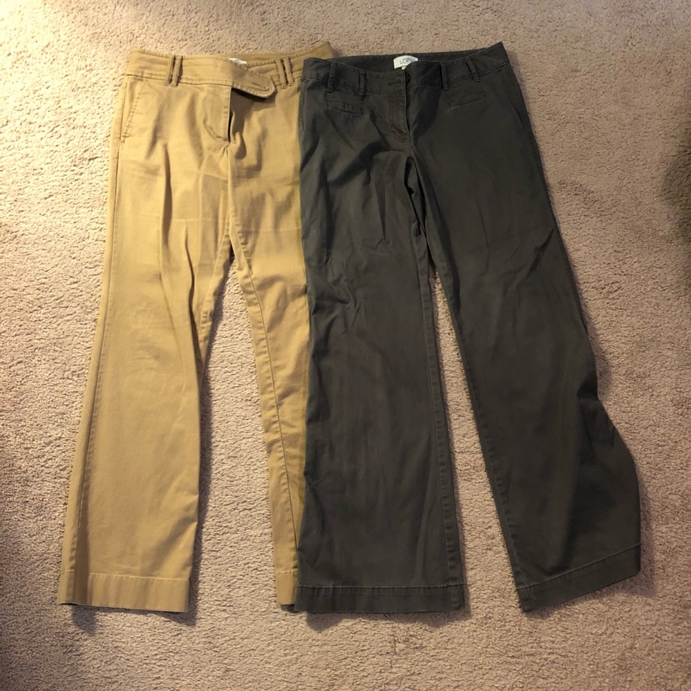 Loft set of chinos